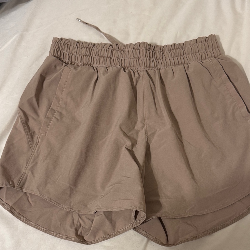 Under Armour Women's Athletic Shorts in Taupe